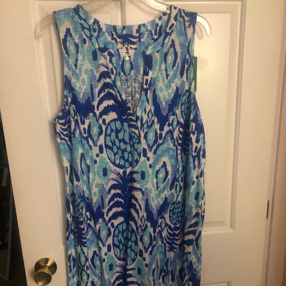 NWT Lilly Pulitzer Dev Dress in Tropi Call me SZ L